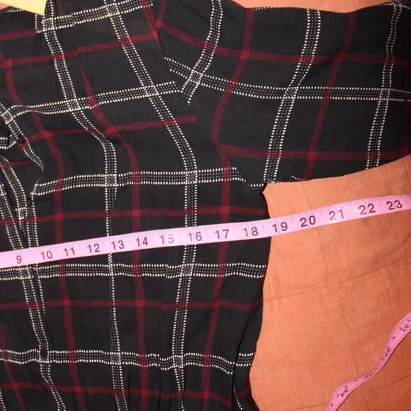 A.L.C Simona Check Print 100% Silk Dress Checked Women's Size 6 - Picture 6 of 10